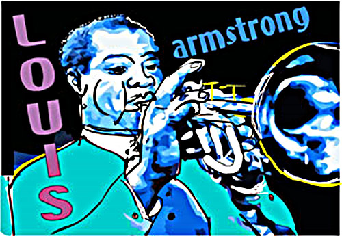 Louis Armstrong T-Shirt by DB Artist - Fine Art America