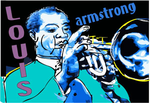 louis armstrong fine art print