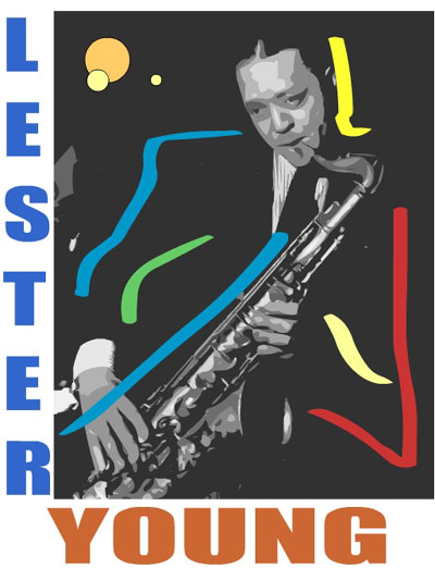 LESTER YOUNG POSTER