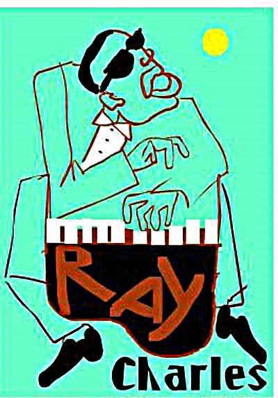 Ray Charles Fine Art Print Ray Charles Fine Art Print